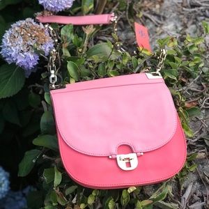 Tory Burch leather and chain cross body
